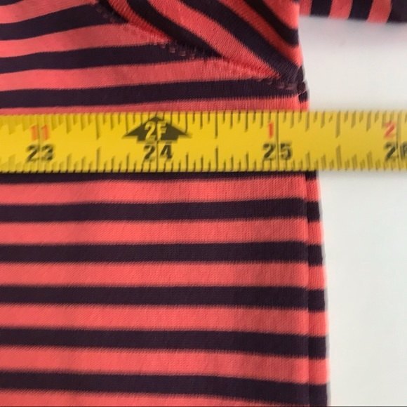 Roundtree & Yorke Performance Orange Navy Stripe Golf Polo Shirt Mens Size XXL - Picture 5 of 11